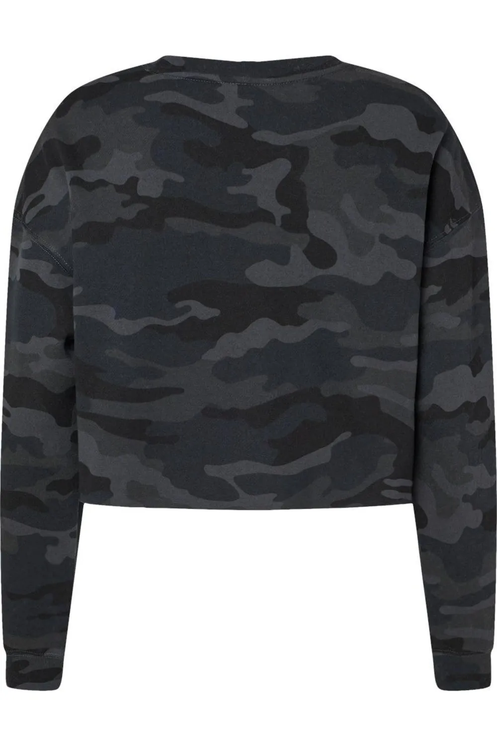 Independent Trading Co. Womens Lightweight Cropped Crew Pullover