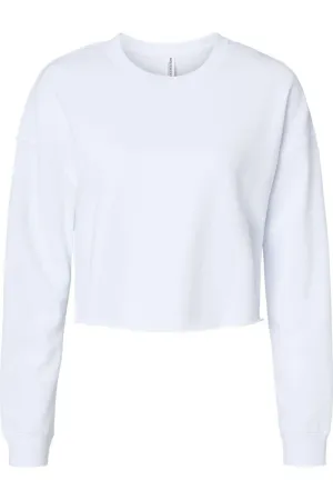 Independent Trading Co. Womens Lightweight Cropped Crew Pullover