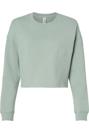 Independent Trading Co. Womens Lightweight Cropped Crew Pullover