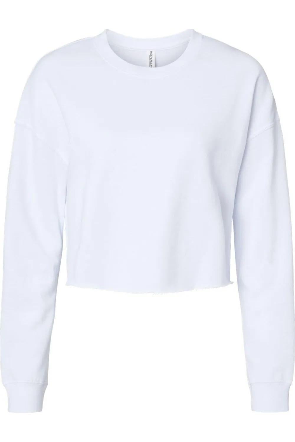 Independent Trading Co. Womens Lightweight Cropped Crew Pullover
