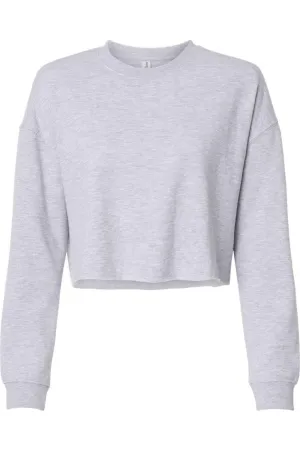 Independent Trading Co. Womens Lightweight Cropped Crew Pullover