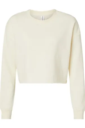 Independent Trading Co. Womens Lightweight Cropped Crew Pullover