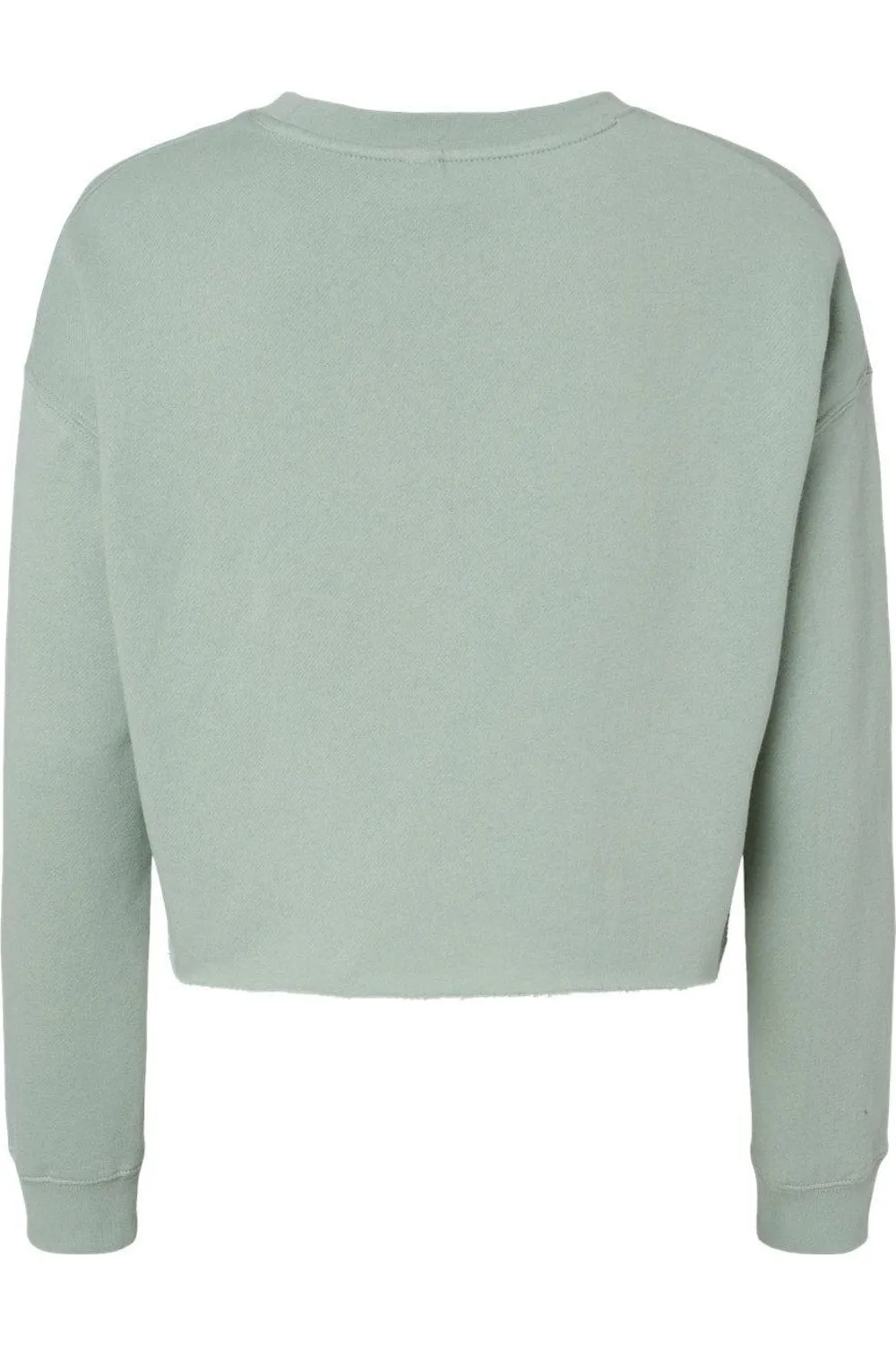 Independent Trading Co. Womens Lightweight Cropped Crew Pullover
