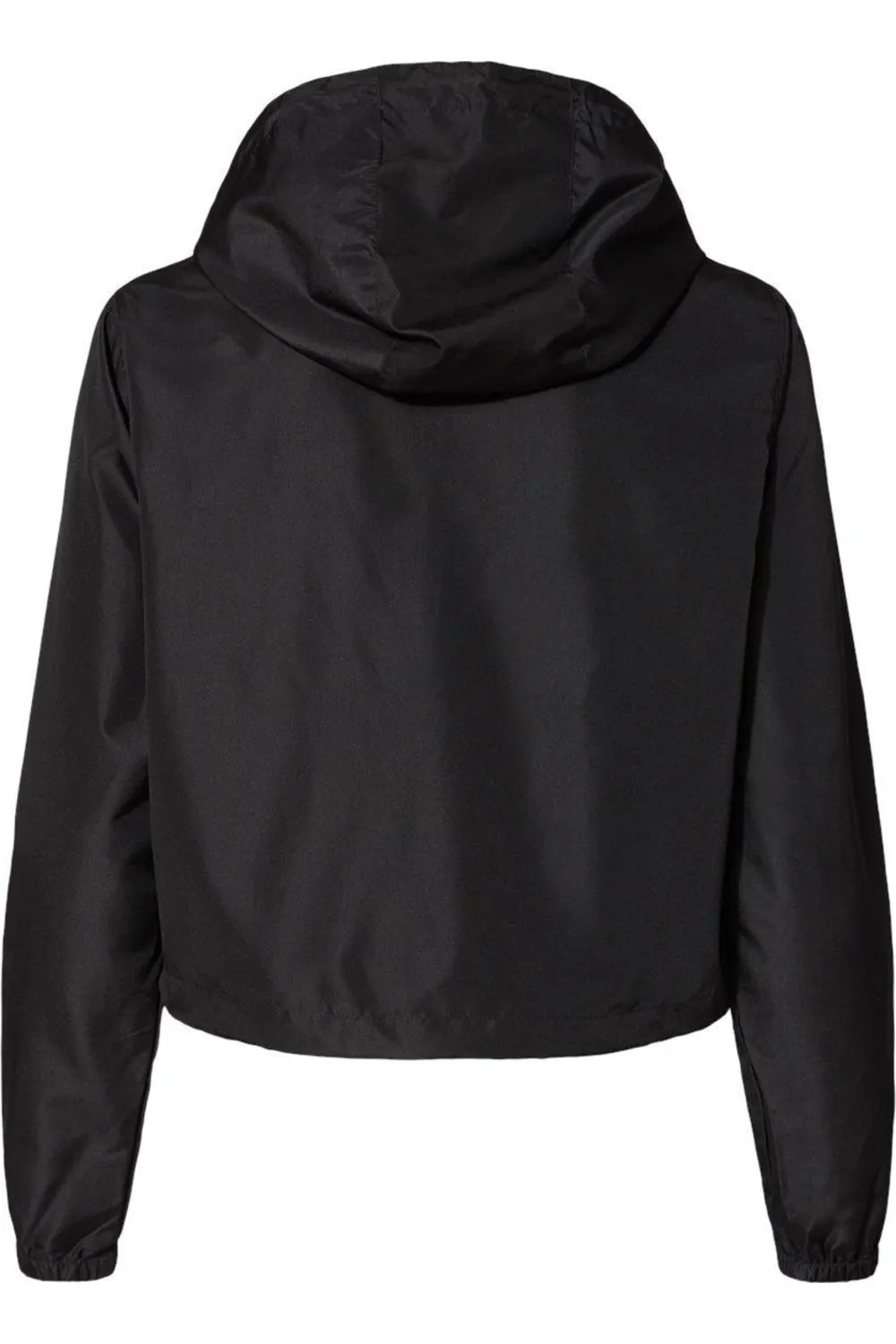 Independent Trading Co. Womens Lightweight Quarter-Zip Pullover Crop Windbreaker