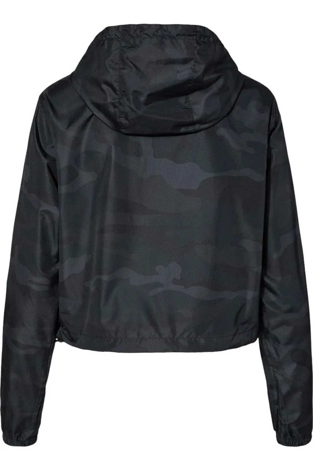 Independent Trading Co. Womens Lightweight Quarter-Zip Pullover Crop Windbreaker