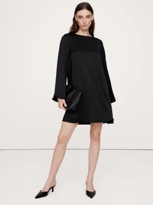 Italian Satin Mini Dress Banana Republic