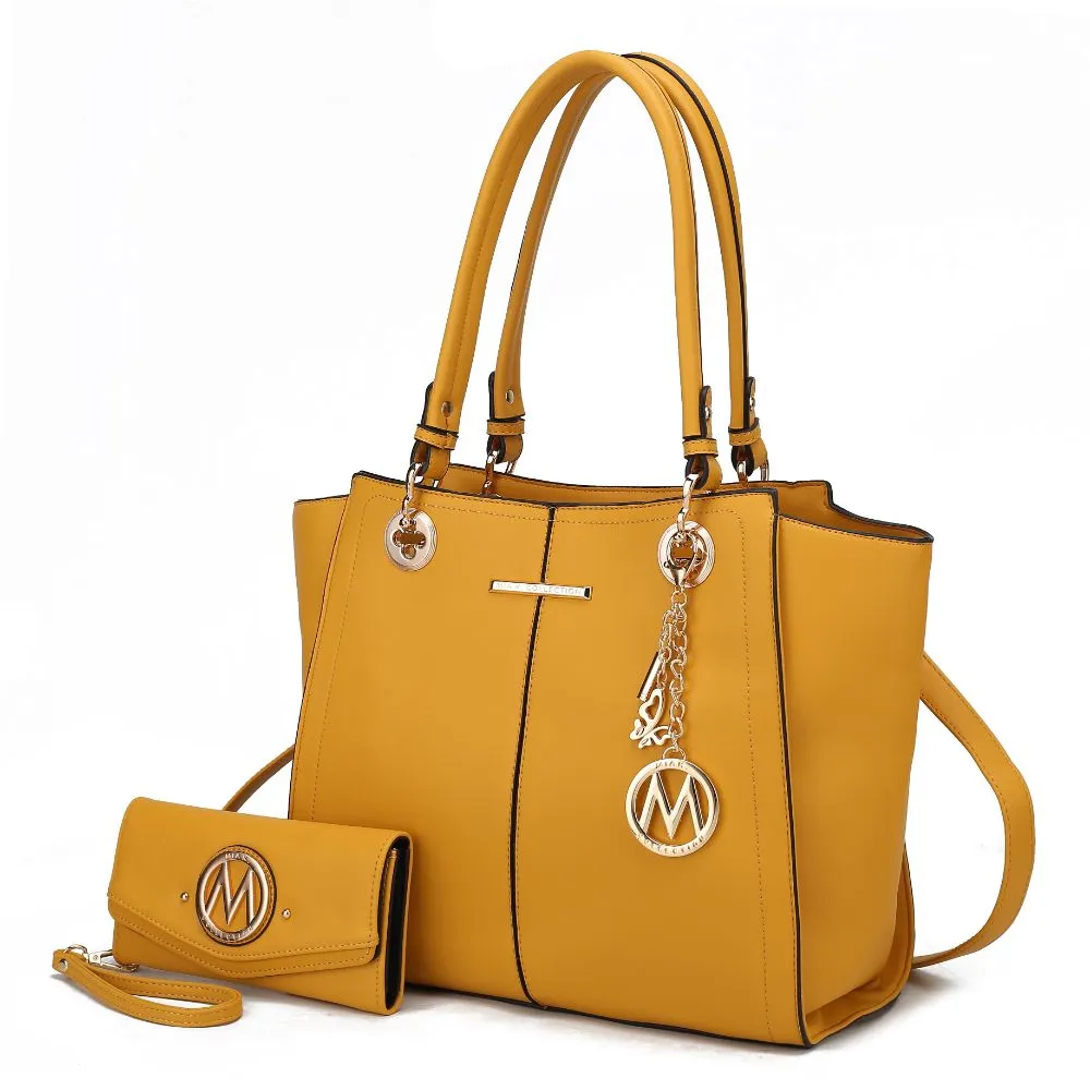 Ivy Vegan Leather Womens Tote Handbag with wallet