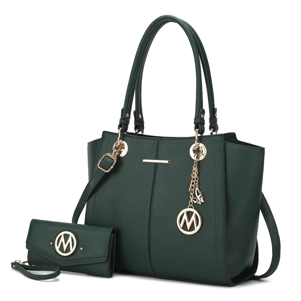 Ivy Vegan Leather Womens Tote Handbag with wallet