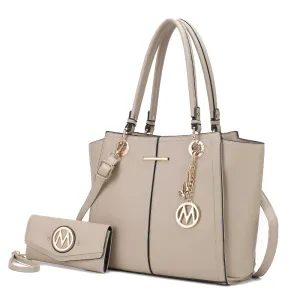 Ivy Vegan Leather Womens Tote Handbag with wallet