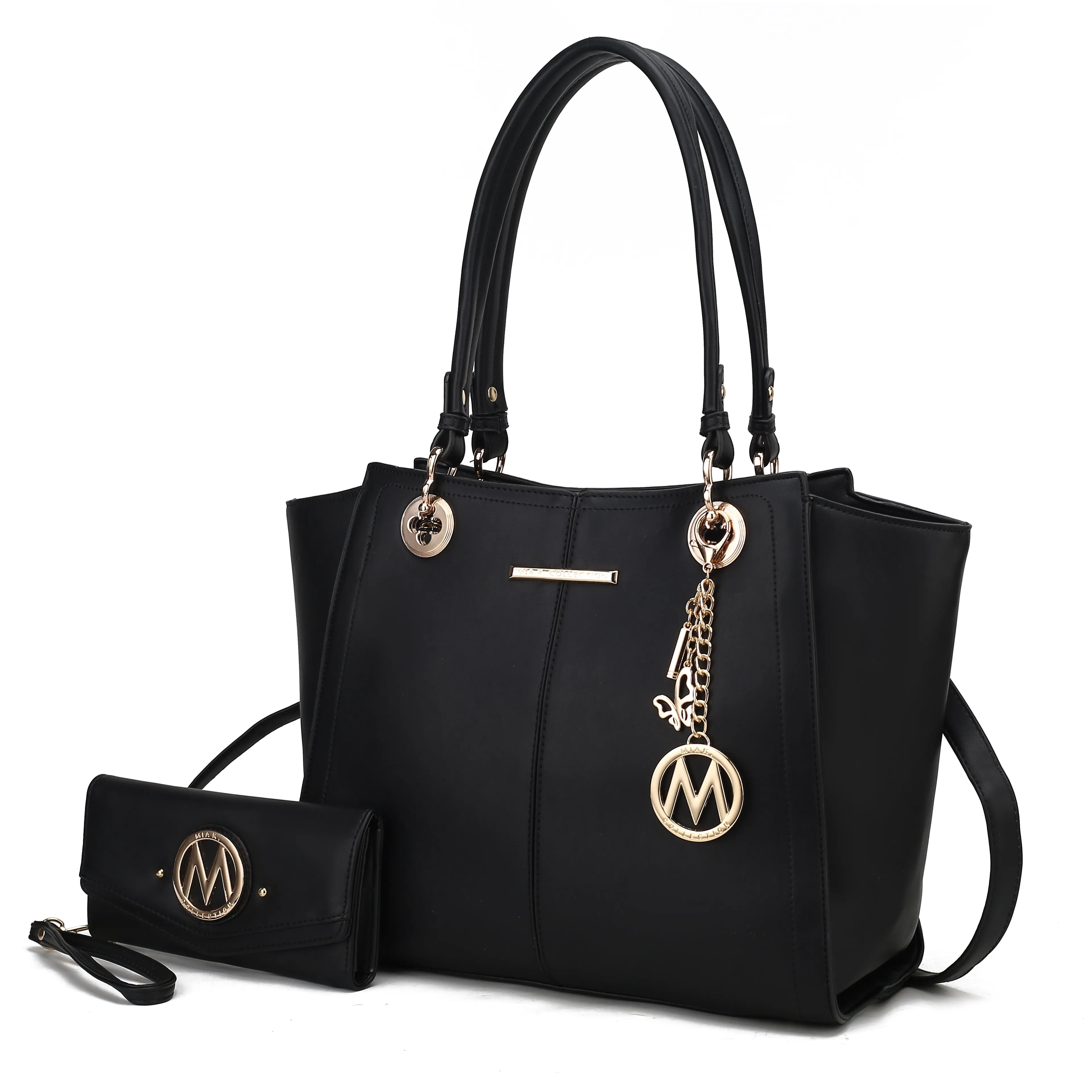 Ivy Vegan Leather Womens Tote Handbag with wallet