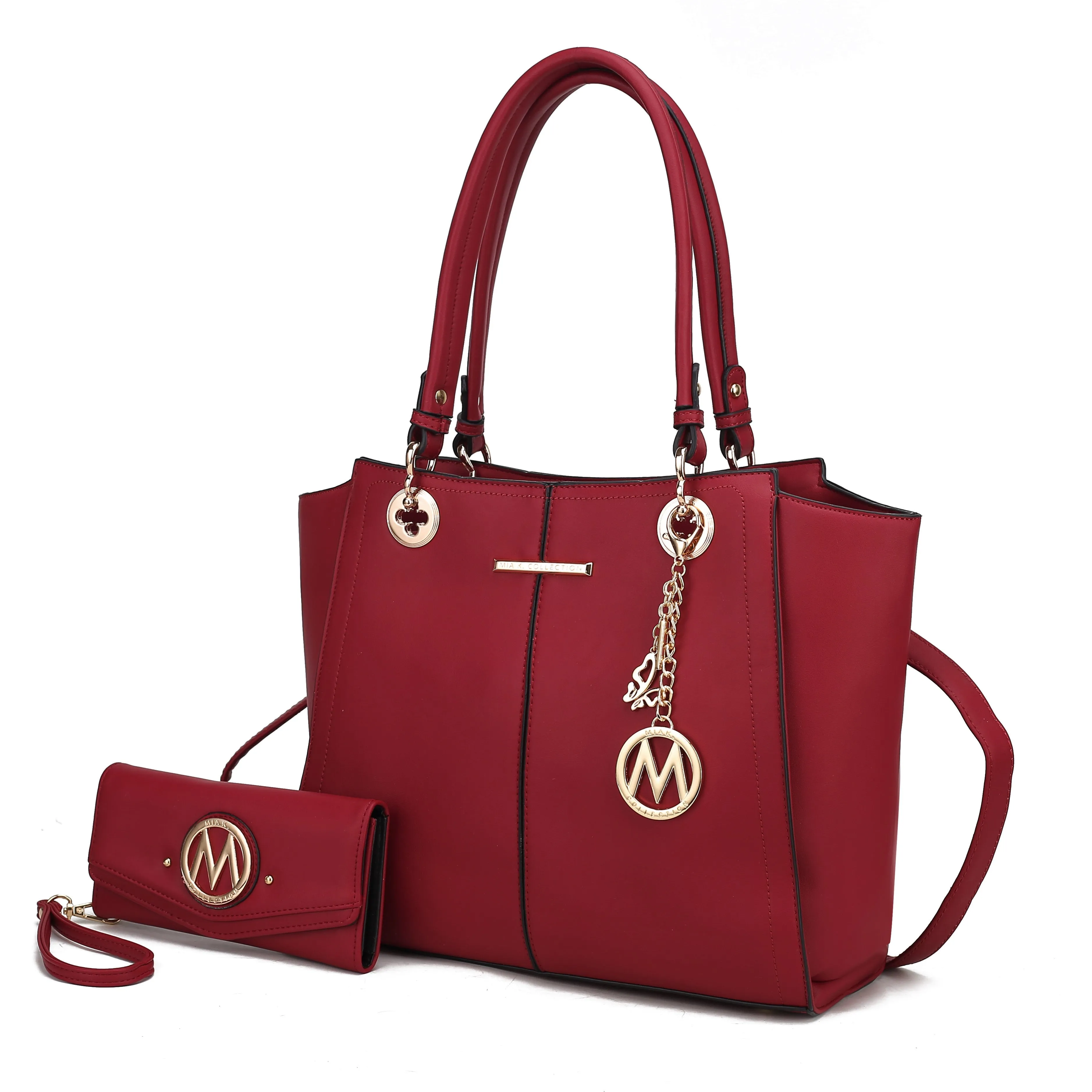 Ivy Vegan Leather Womens Tote Handbag with wallet