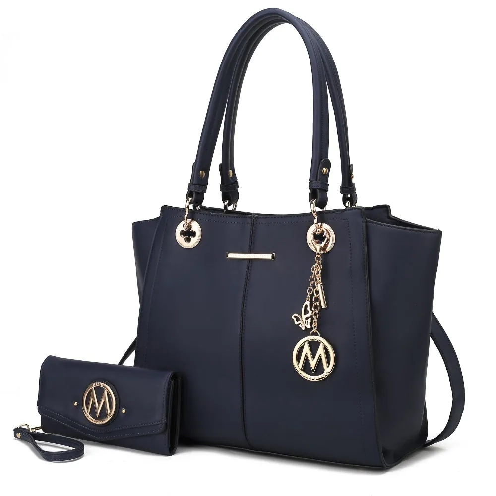 Ivy Vegan Leather Womens Tote Handbag with wallet