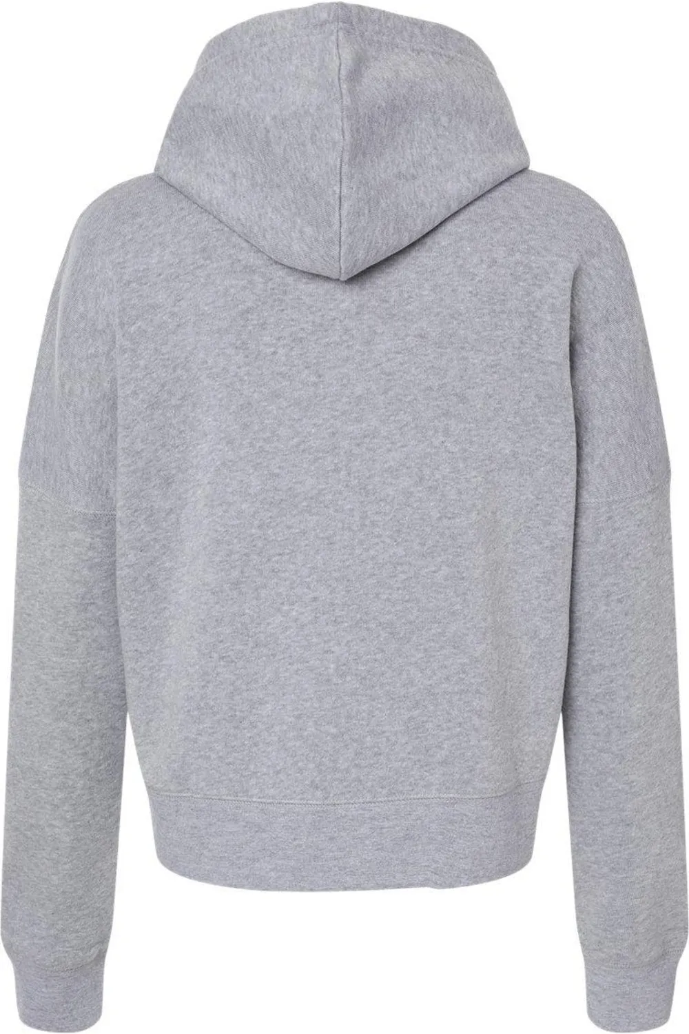 J. America Womens Crop Hooded Sweatshirt