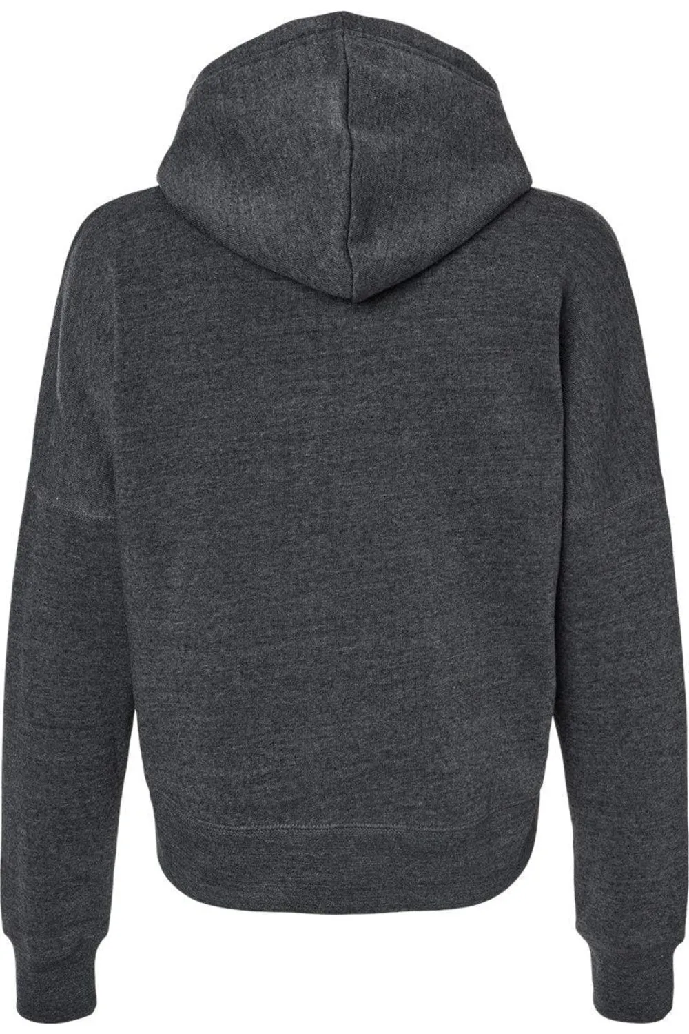 J. America Womens Crop Hooded Sweatshirt