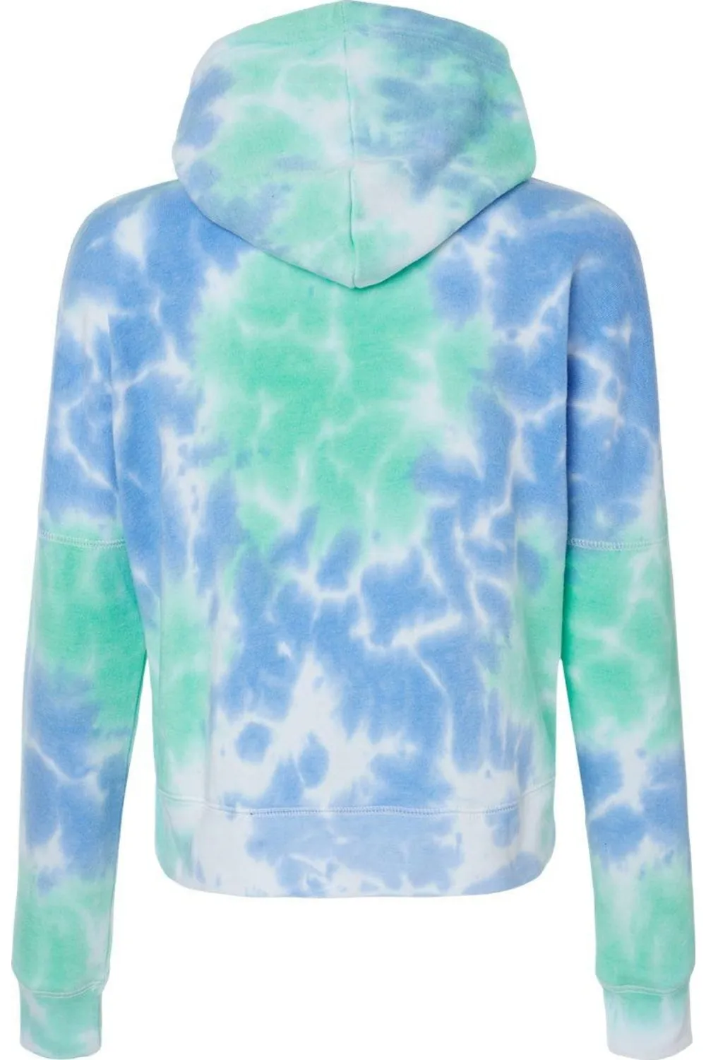 J. America Womens Crop Hooded Sweatshirt