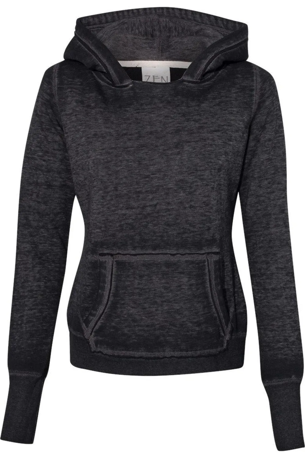 J. America Womens Zen Fleece Hooded Sweatshirt