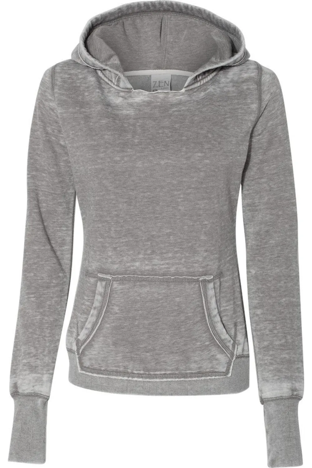 J. America Womens Zen Fleece Hooded Sweatshirt