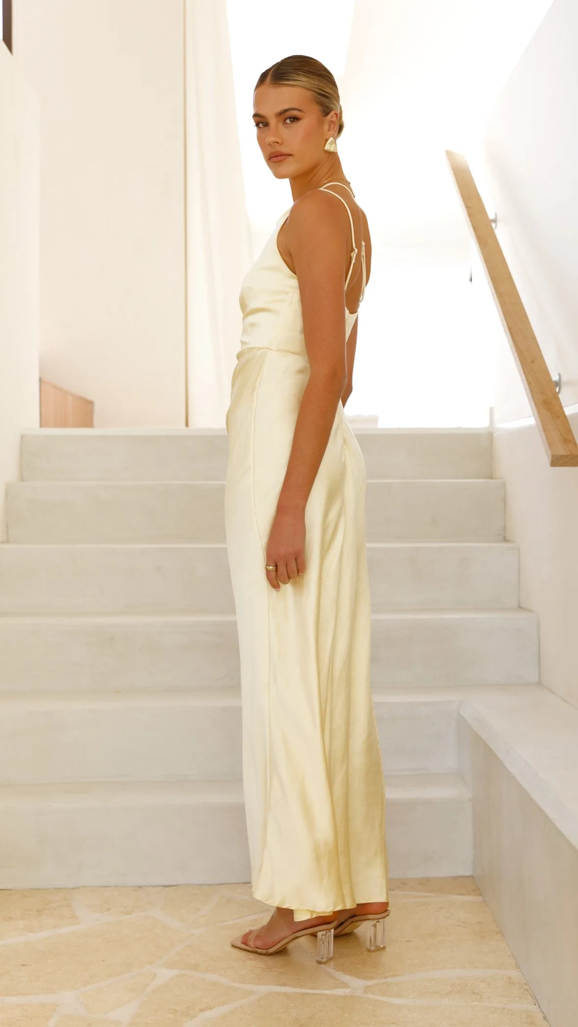 Jenna Maxi Dress - Yellow Billy J