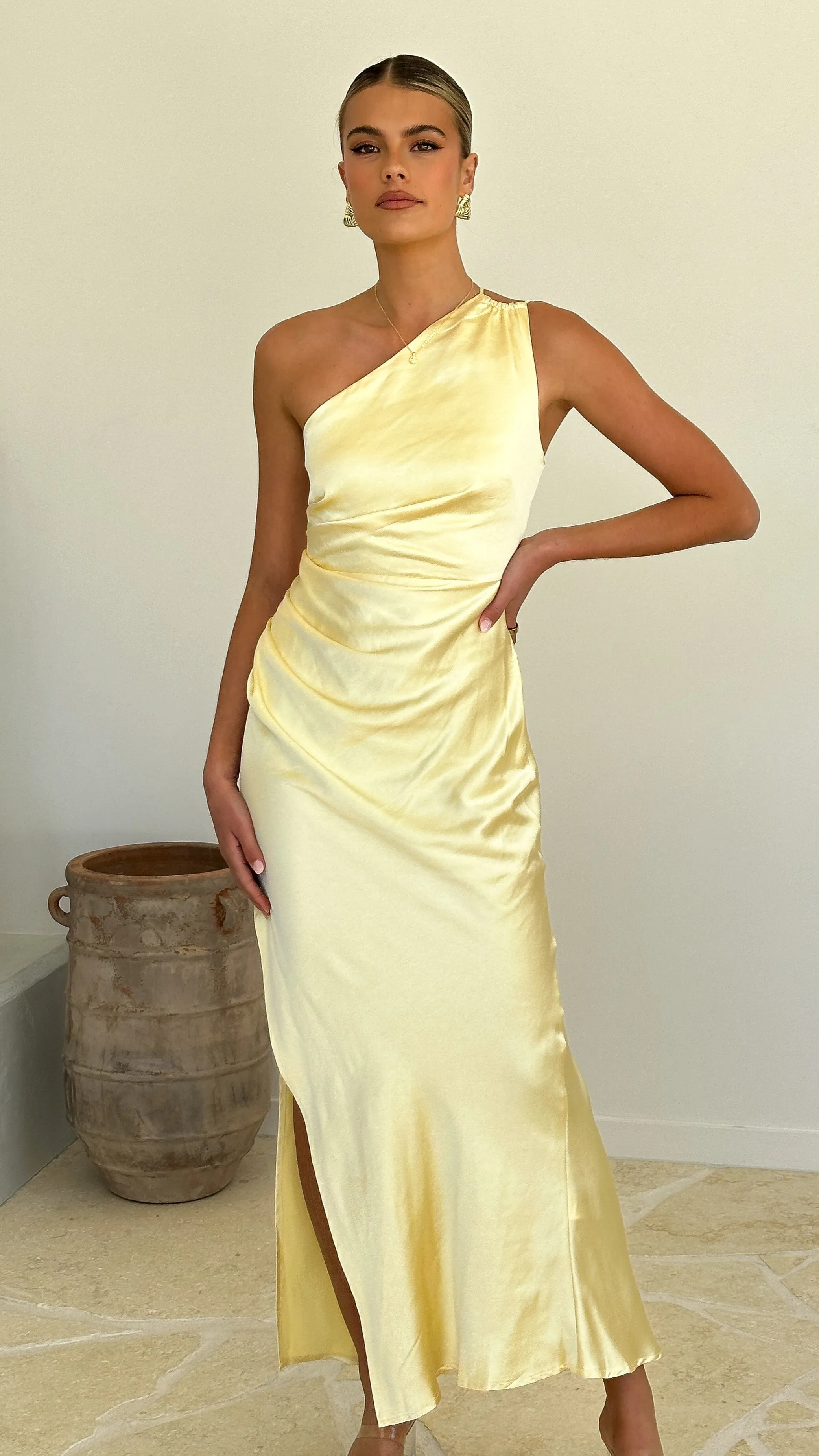 Jenna Maxi Dress - Yellow Billy J