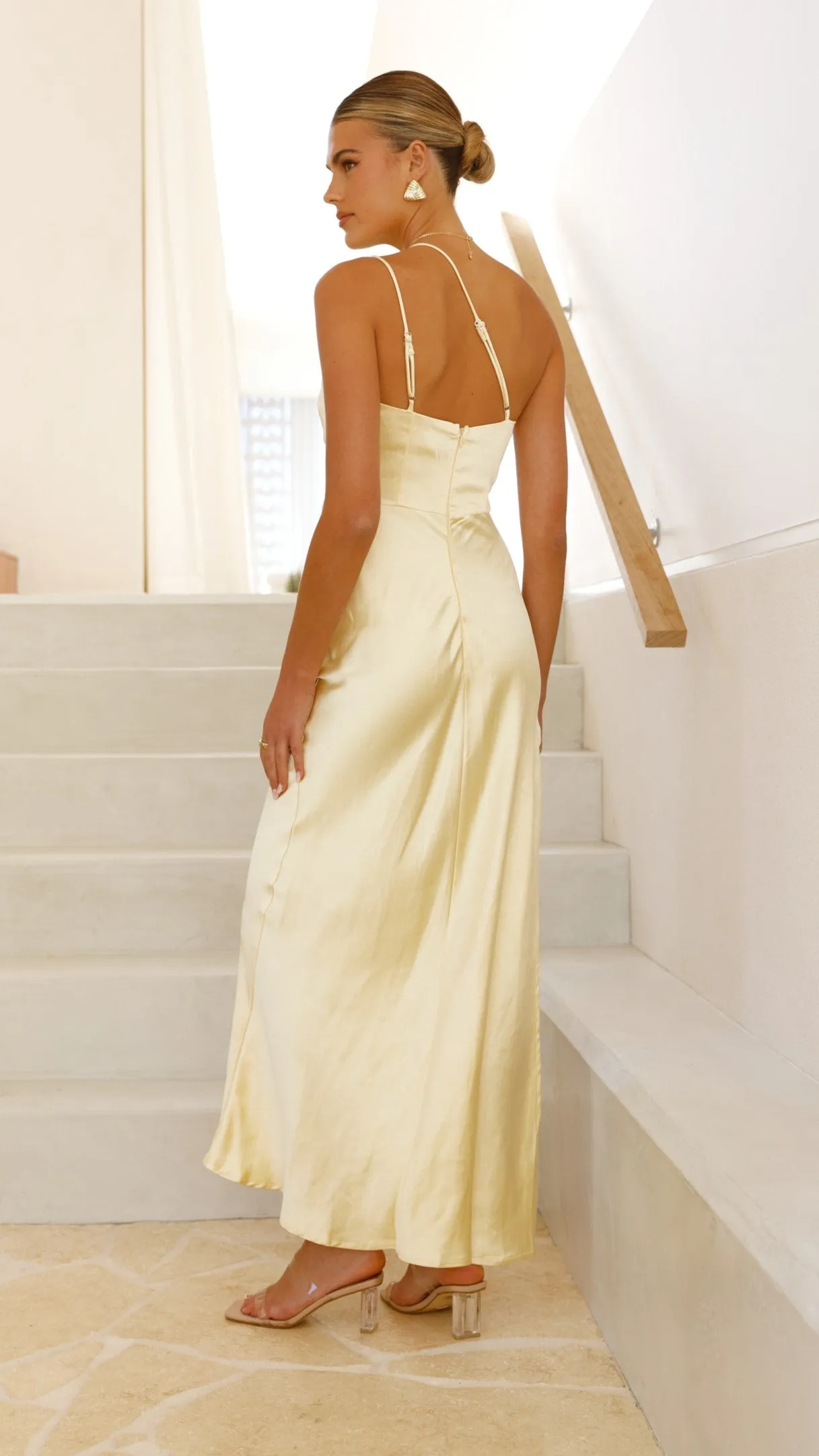Jenna Maxi Dress - Yellow Billy J