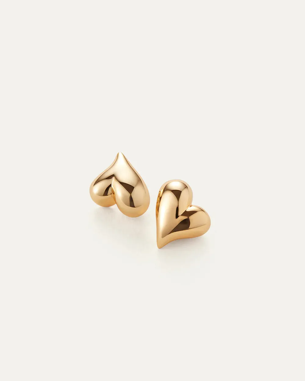 JENNY BIRD - ART HEART BUTTON EARRING