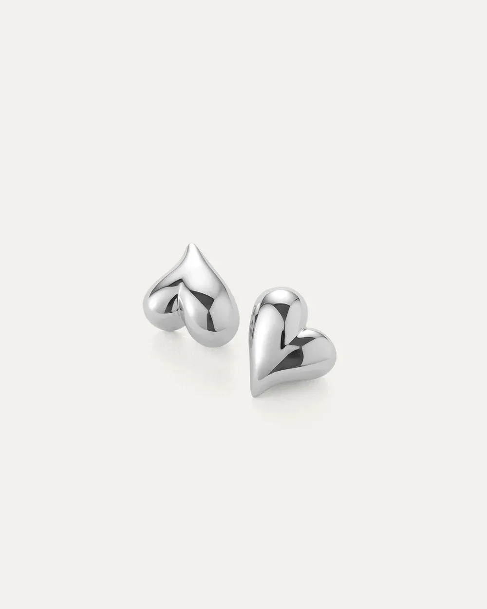 JENNY BIRD - ART HEART BUTTON EARRING