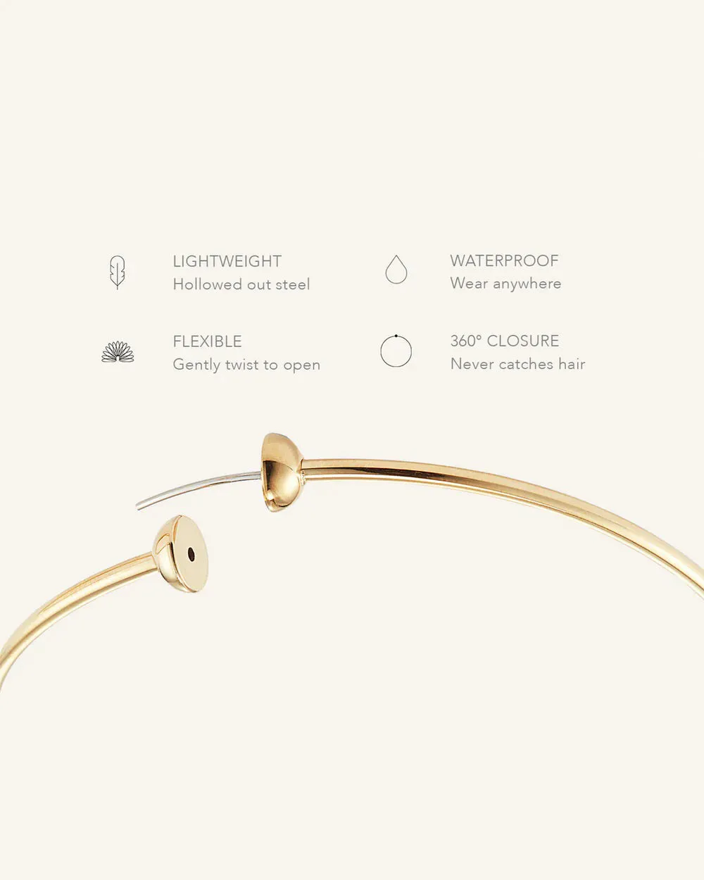JENNY BIRD - ICON HOOP EARRINGS SMALL