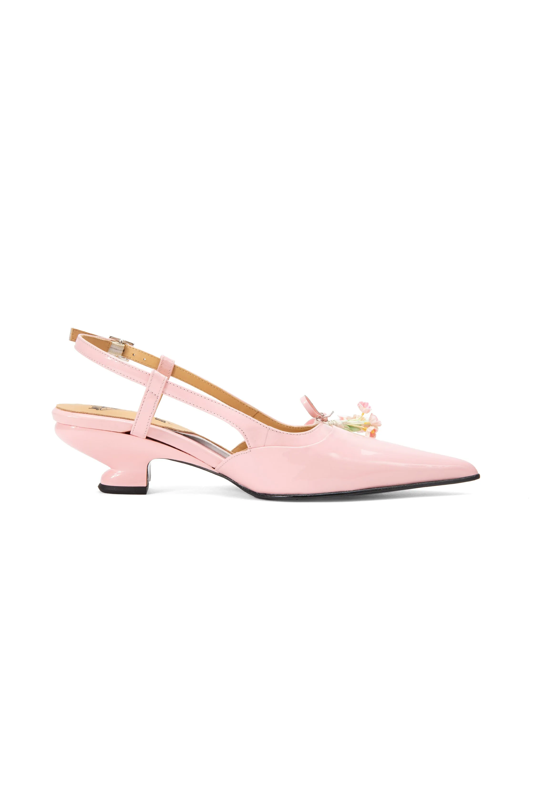 John Fluevog x Anna Sui Slingback Heels- Pink Annasui