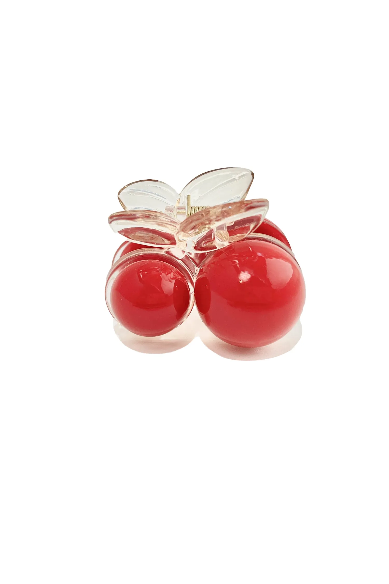 Jumbo Cherry Jaw Clip Red Clear Annasui