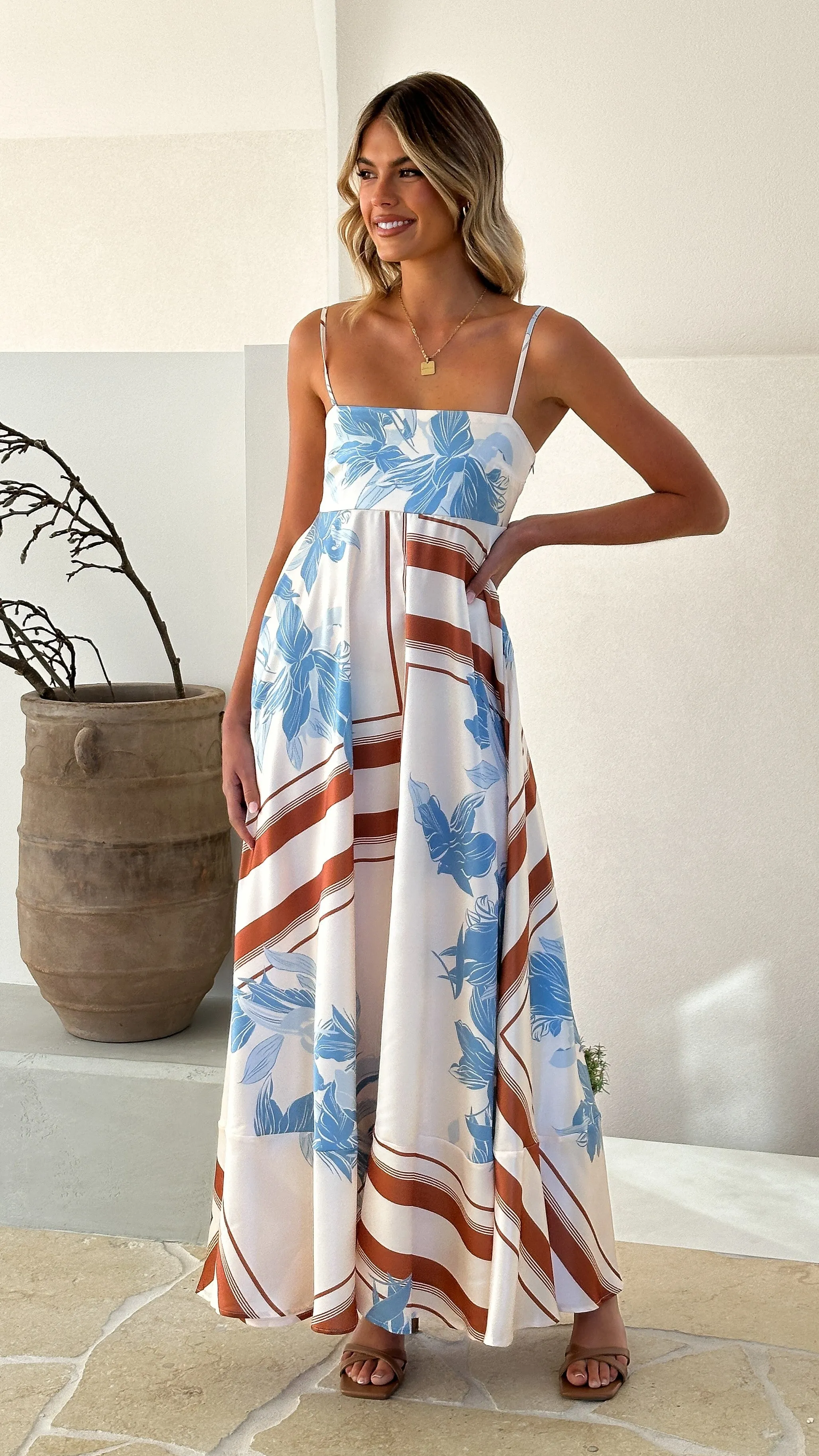 Kaethe Maxi Dress - Amore Print Billy J