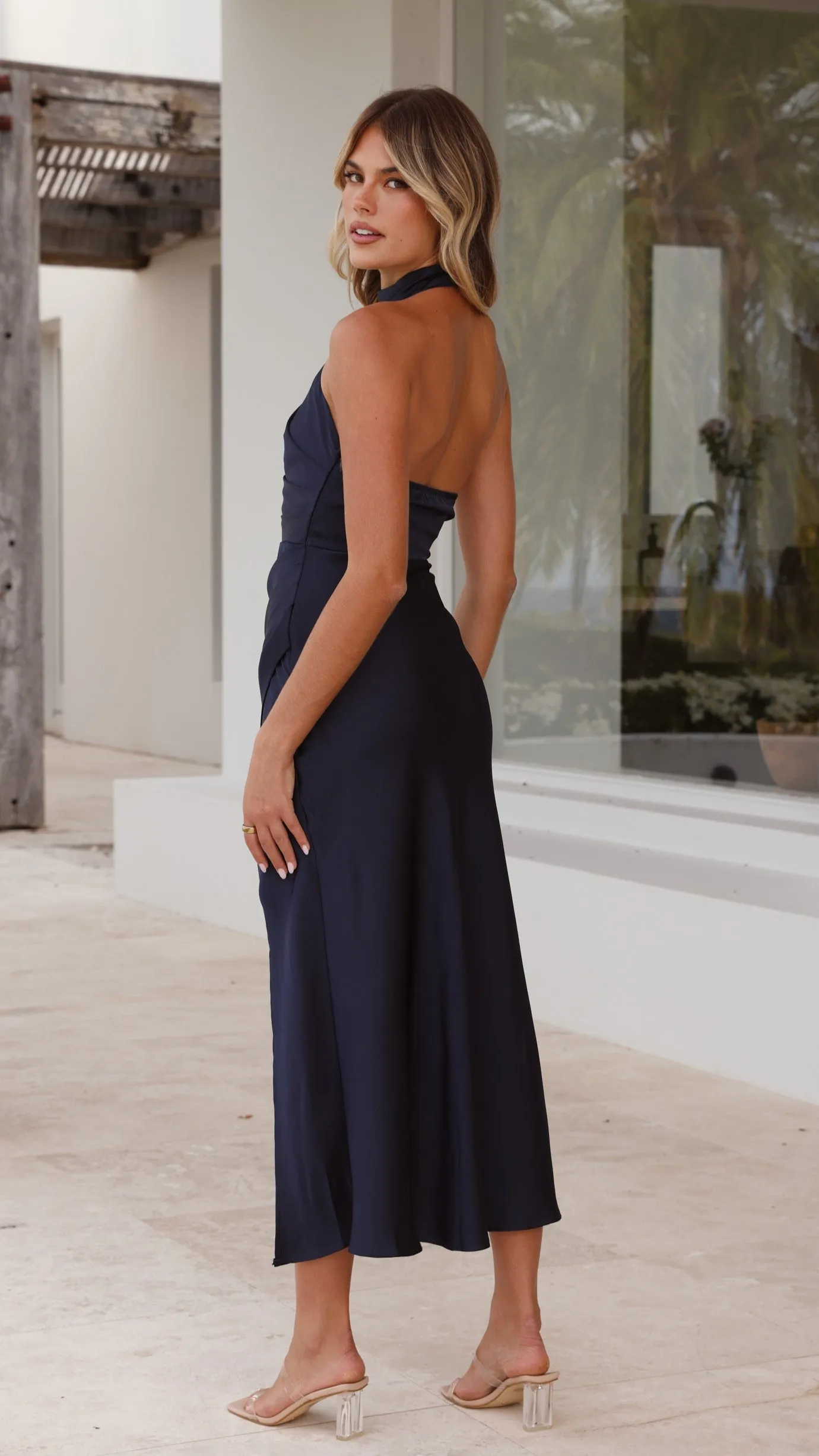 Kendall Maxi Dress - Navy Billy J