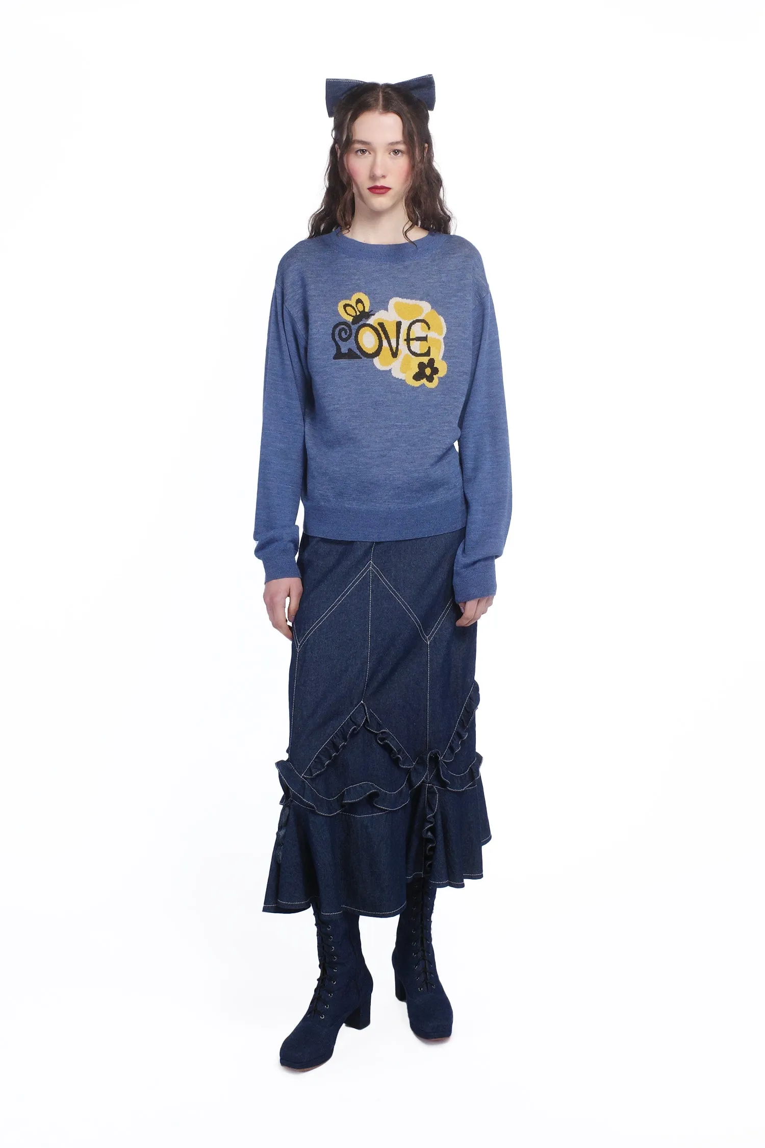 Knitwear Love Sweater Cornflower Annasui