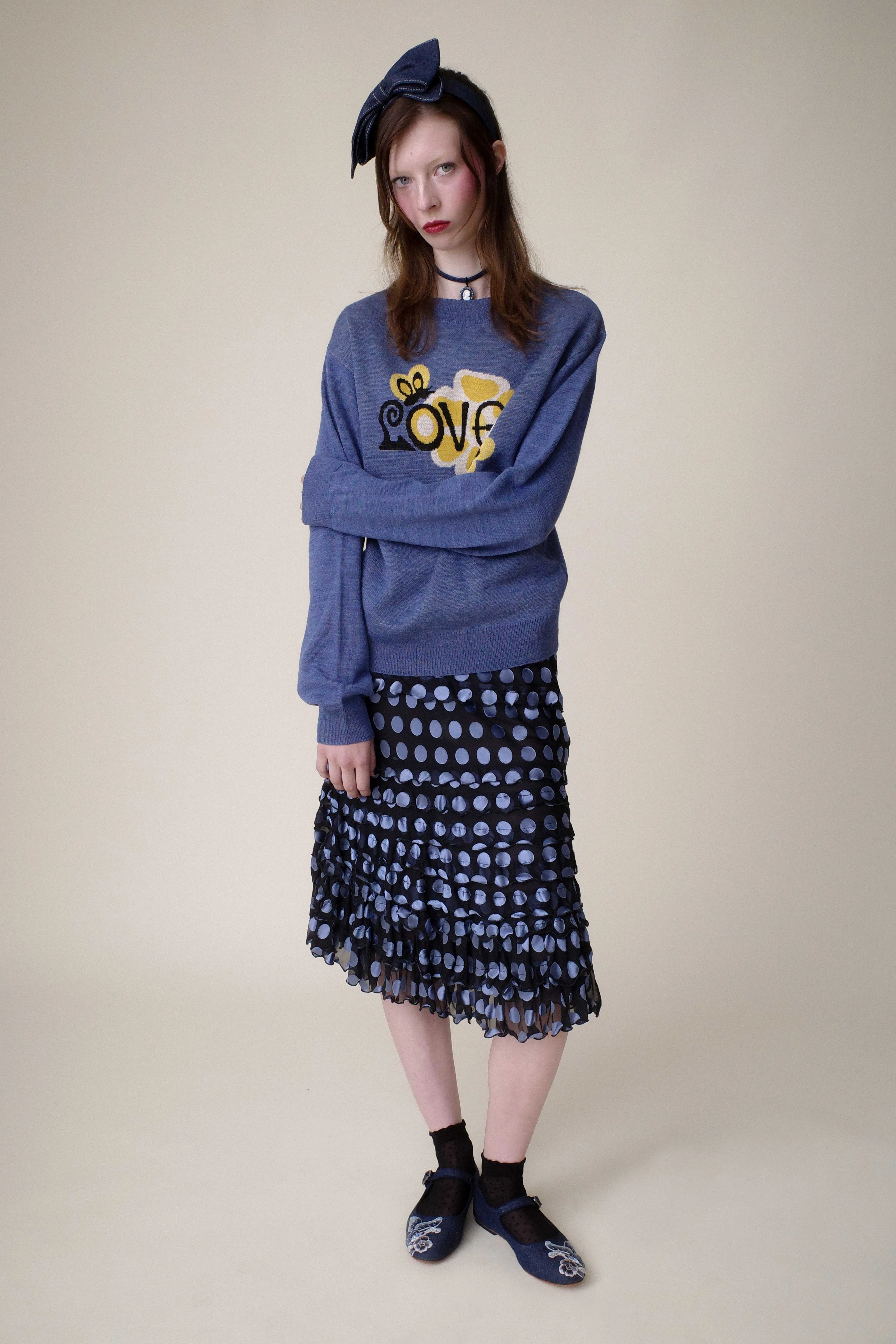 Knitwear Love Sweater Cornflower Annasui
