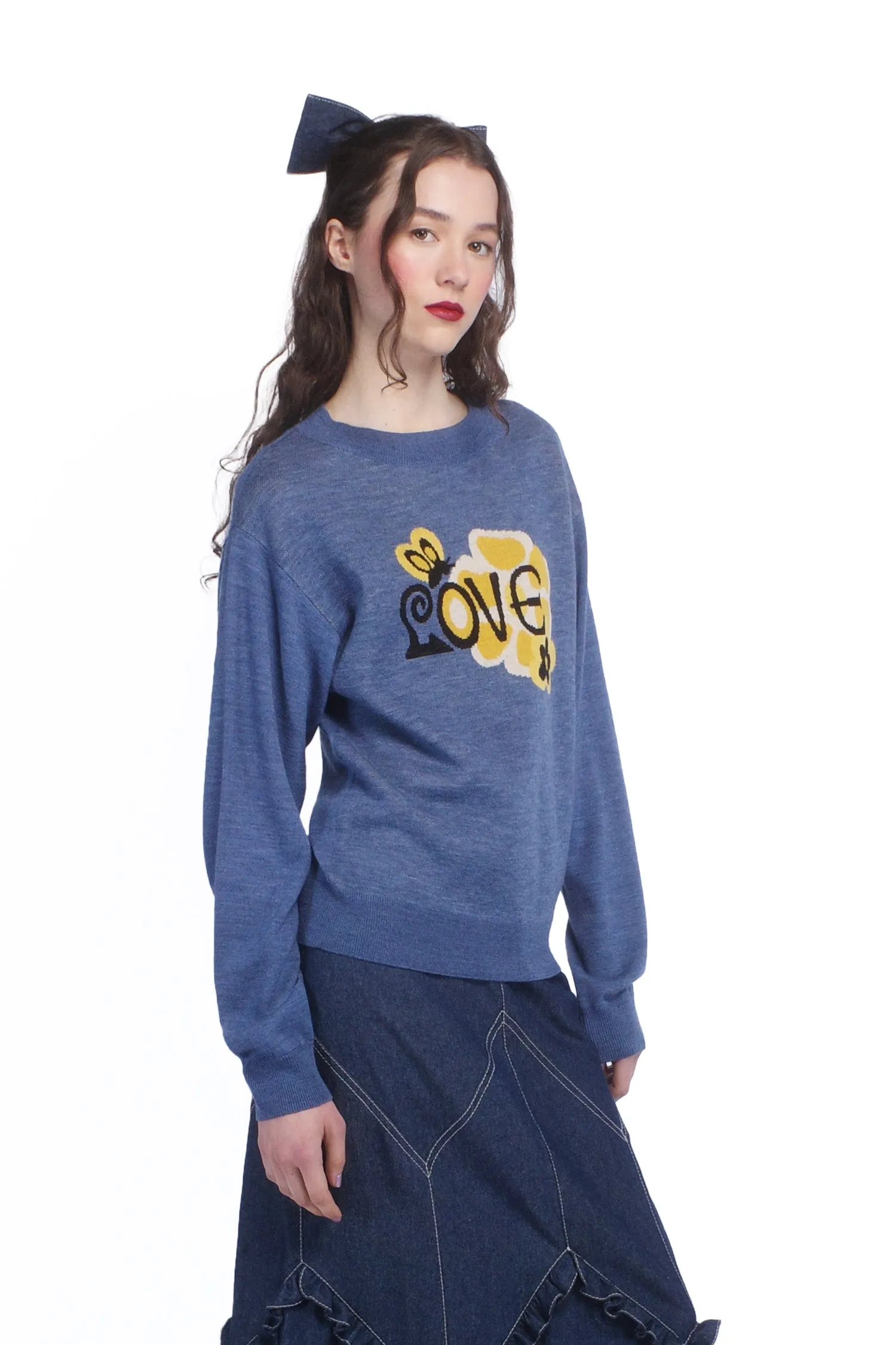 Knitwear Love Sweater Cornflower Annasui