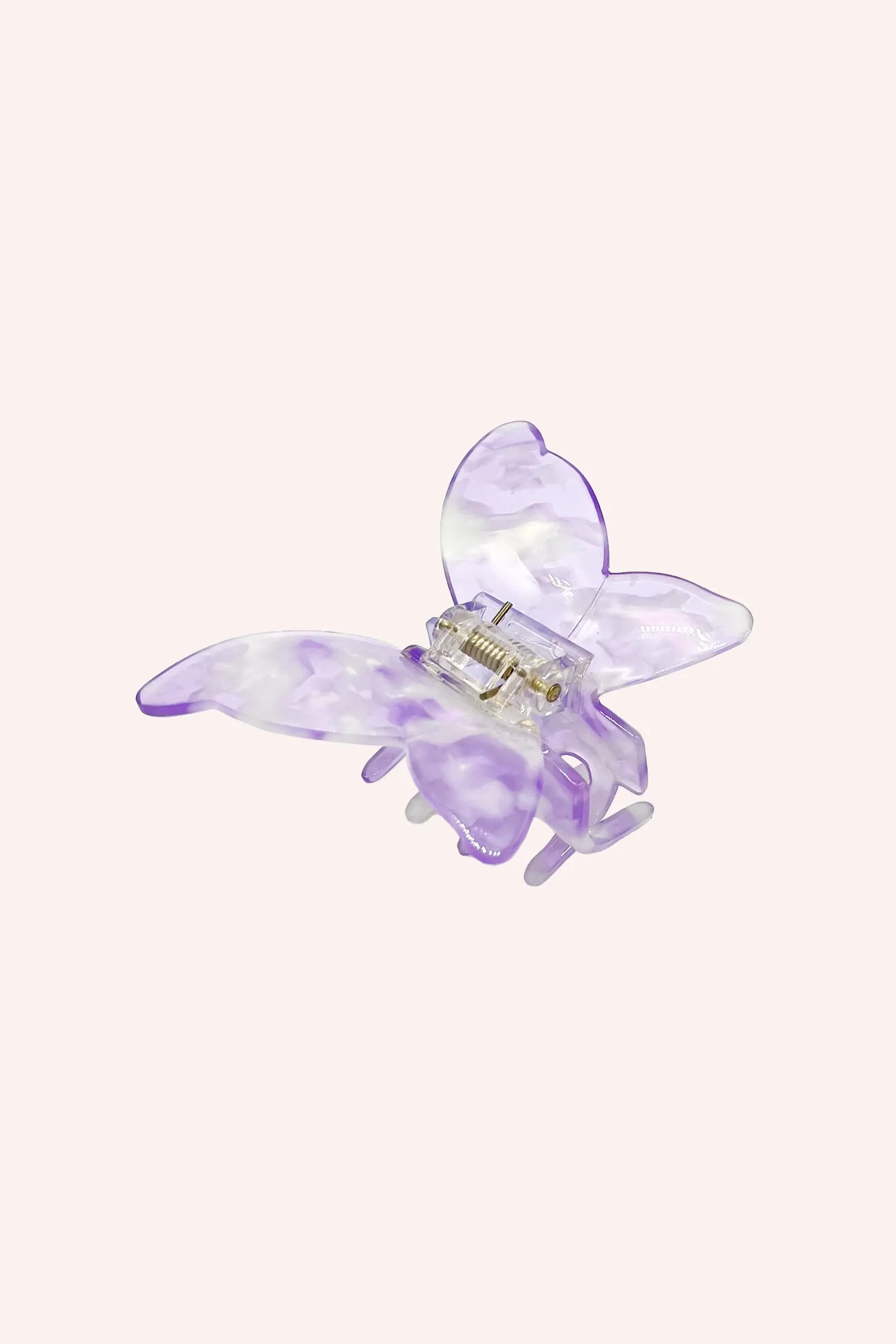 Large Gemstone Butterfly Jaw Clip Lavender Annasui