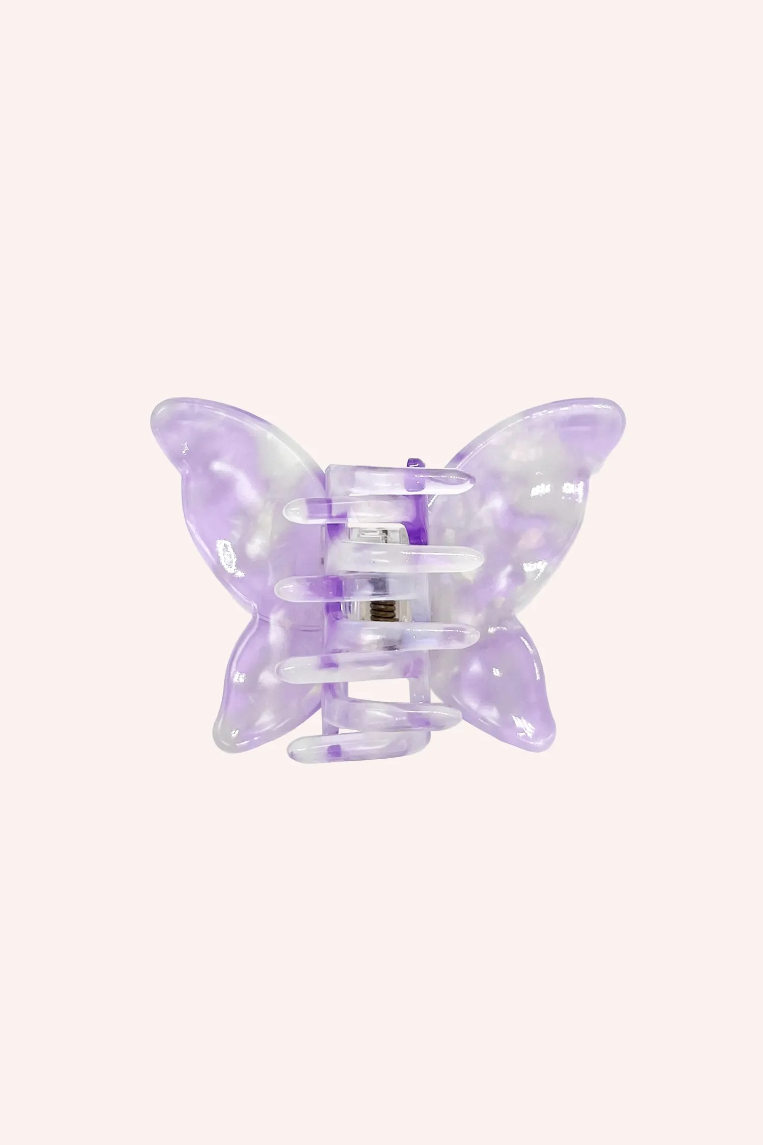 Large Gemstone Butterfly Jaw Clip Lavender Annasui