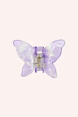 Large Gemstone Butterfly Jaw Clip Lavender Annasui