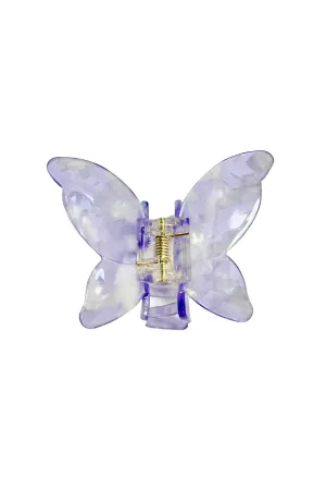 Large Gemtone Butterfly Jaw  Lavender Annasui