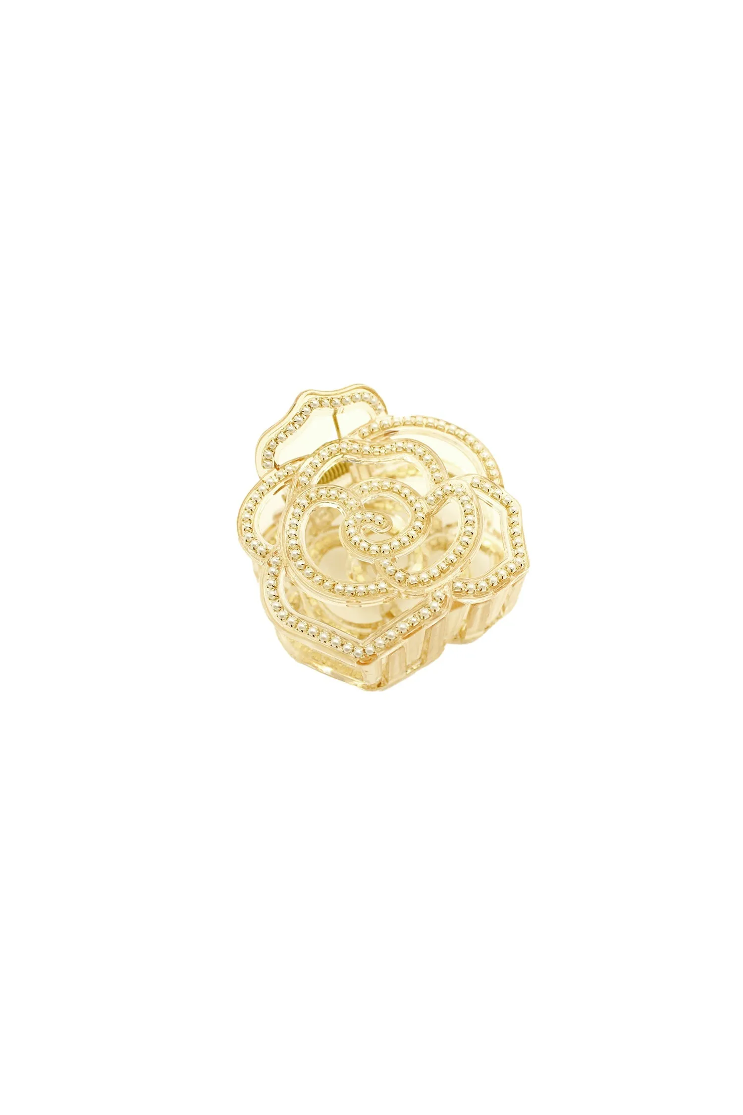 Large Vera Cut Out Flower Jaw Clip Ivory Annasui