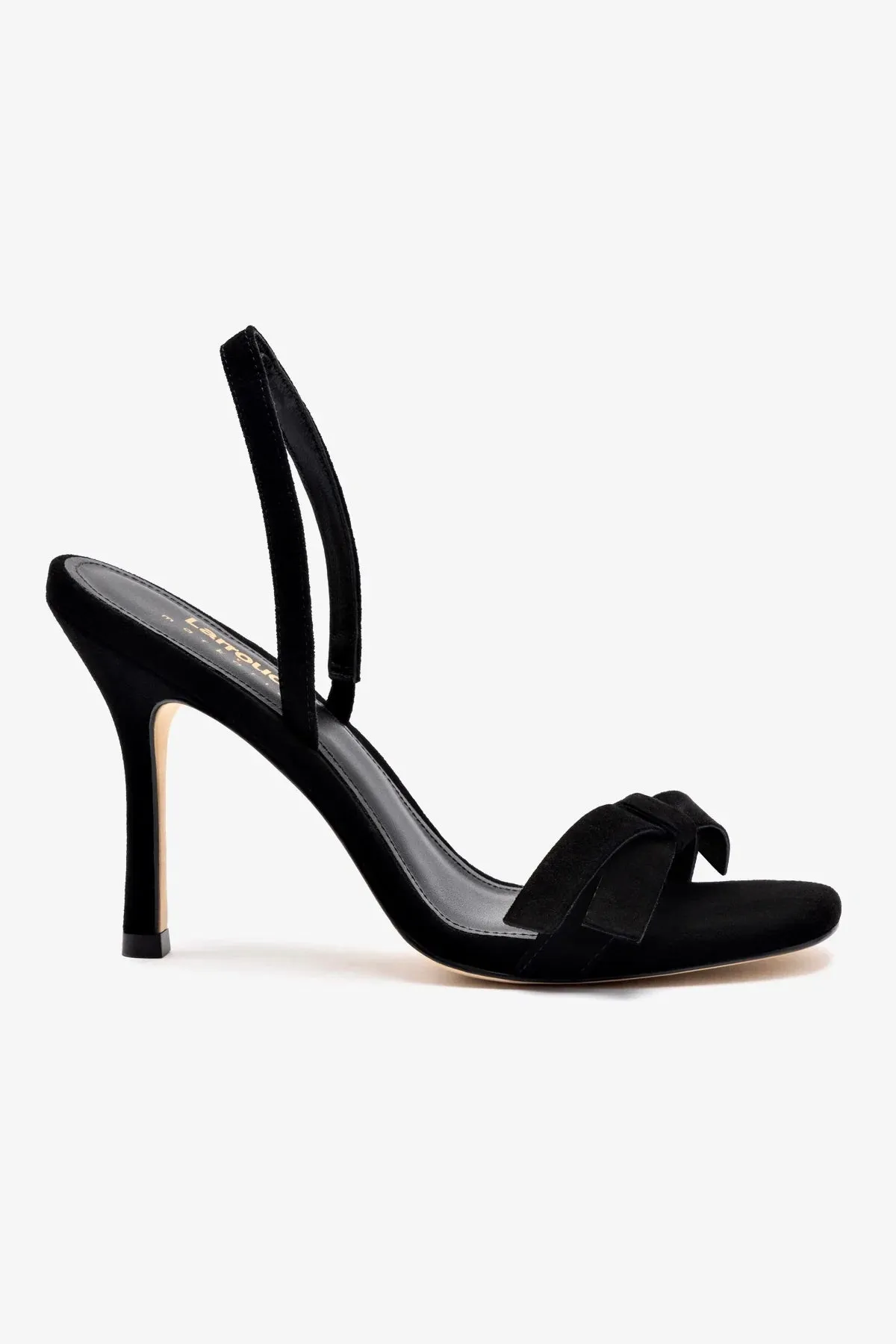 Larroud x Markarian Sandal In Black Suede