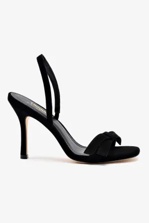 Larroud x Markarian Sandal In Black Suede