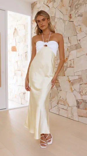 Latea Midi Dress - Yellow Billy J