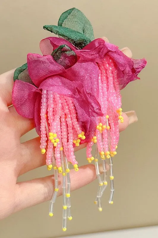 Lauren Floral Bead Earrings Gloria Lanvin