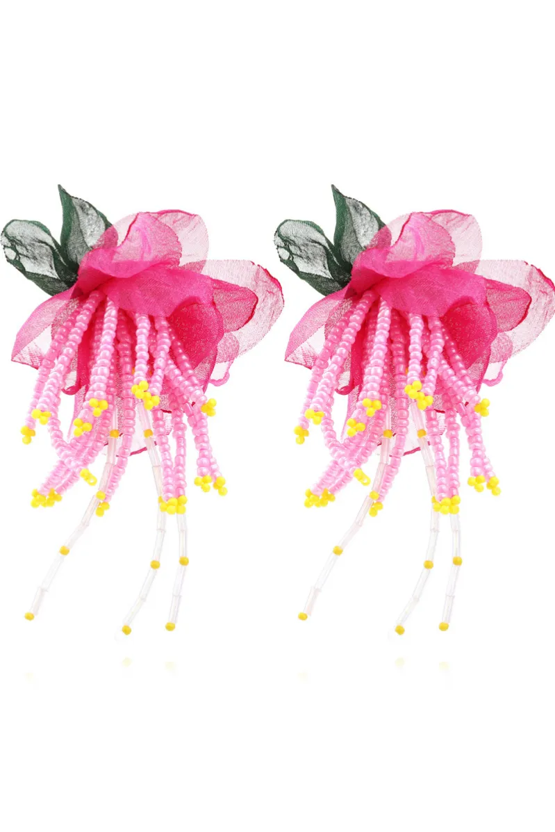 Lauren Floral Bead Earrings Gloria Lanvin