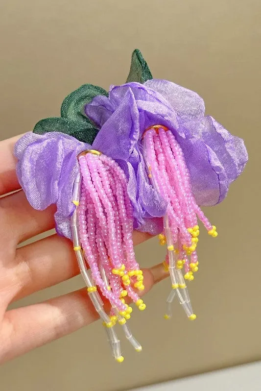 Lauren Floral Bead Earrings Gloria Lanvin
