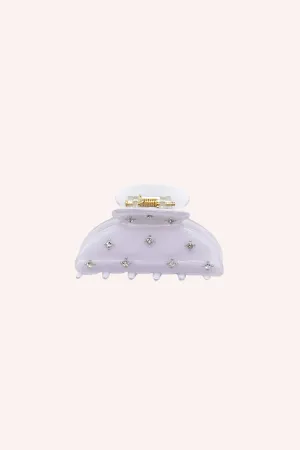 Lavender Medium Pastel Crystal Jaw Clip Annasui