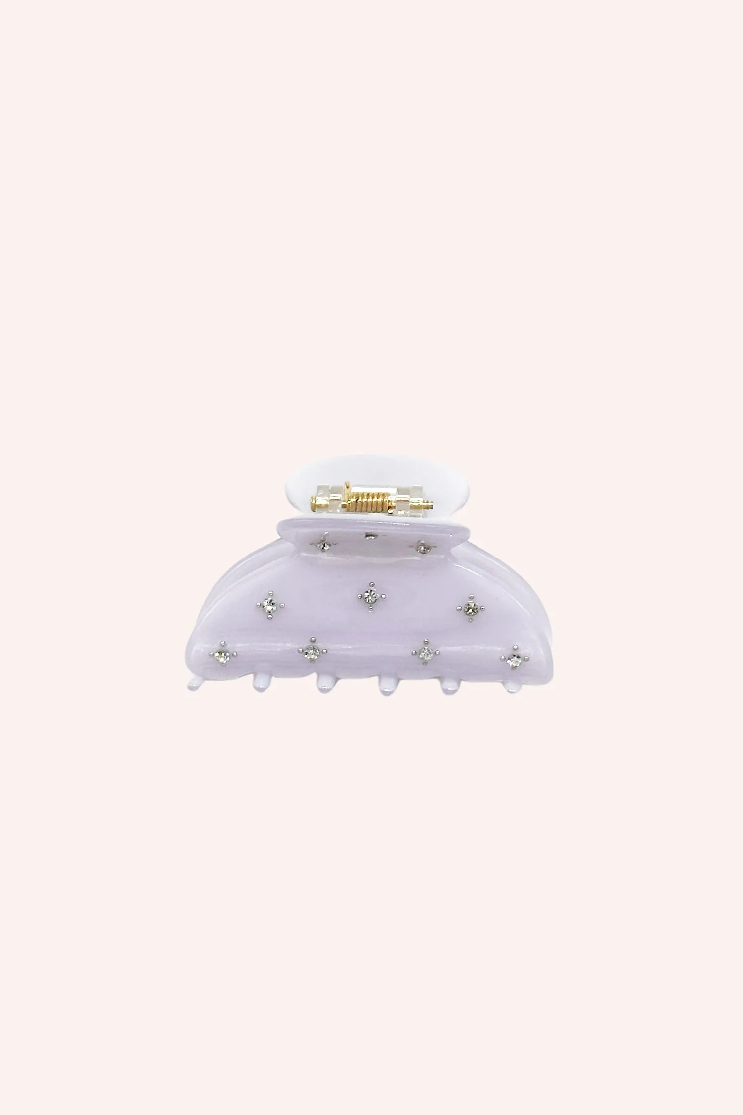Lavender Medium Pastel Crystal Jaw Clip Annasui