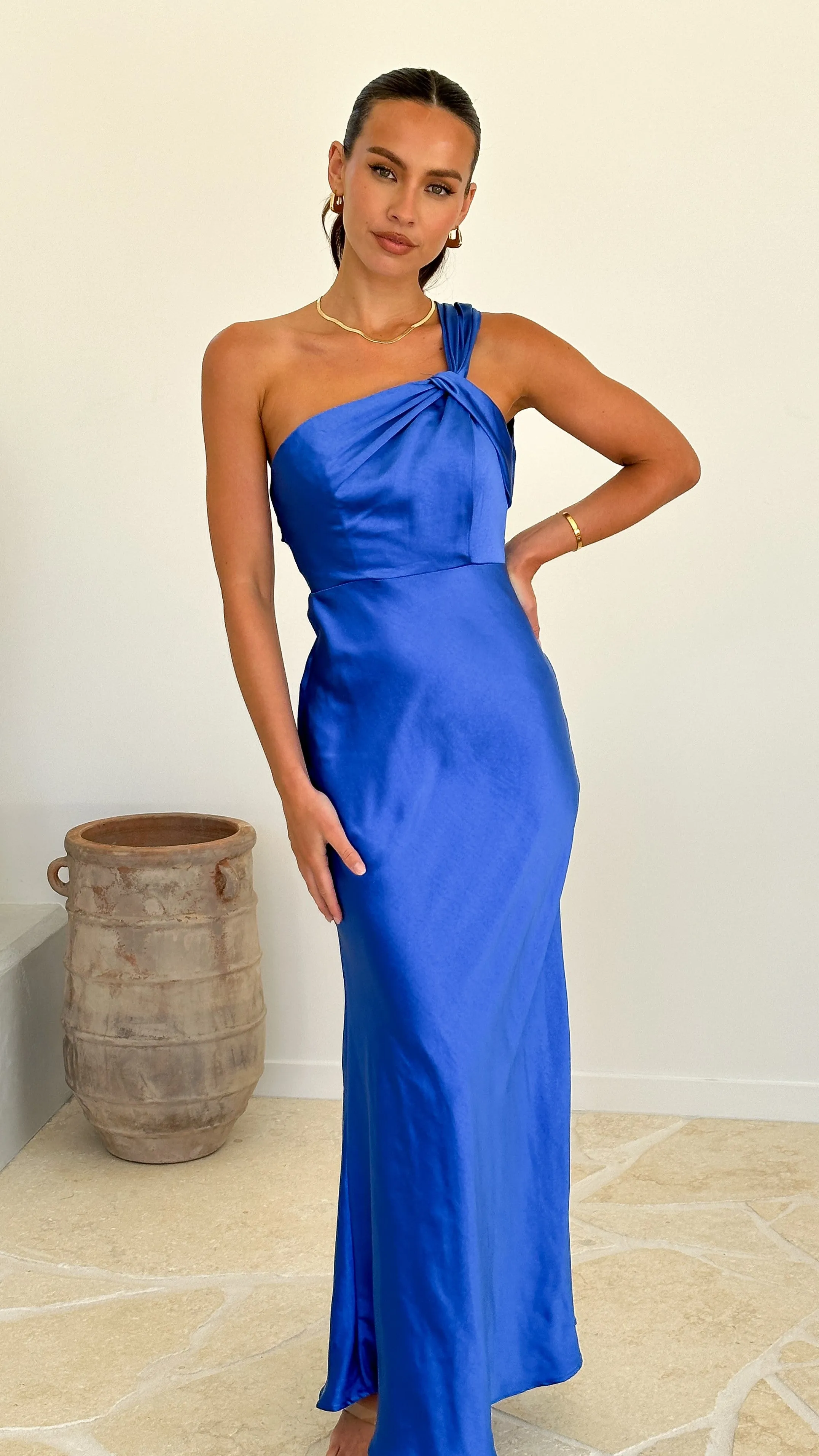 Leah Maxi Dress - Cobalt Blue Billy J