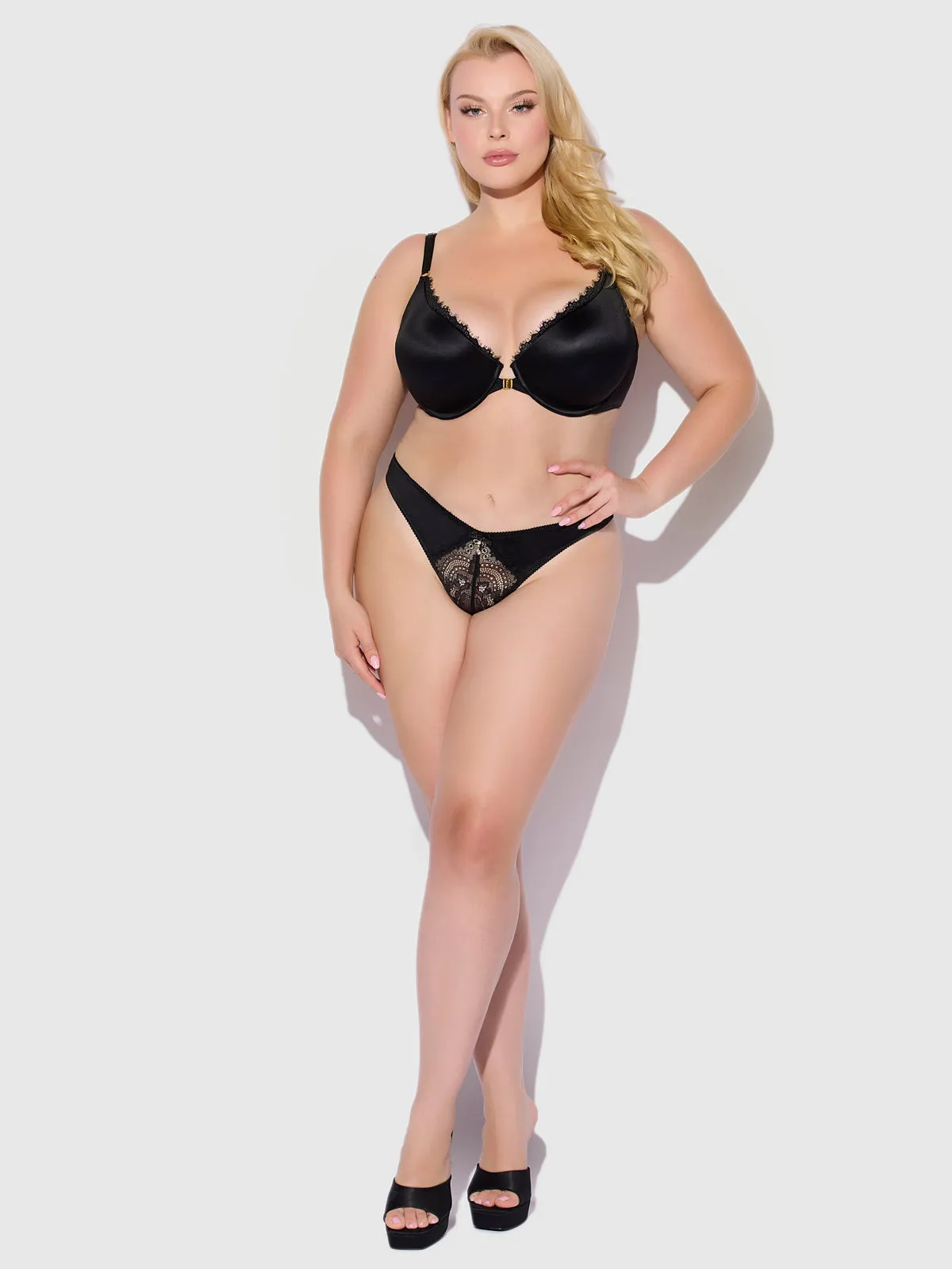 Lexi Front Closure Push Up T-Shirt Bra by Frederick's of Hollywood