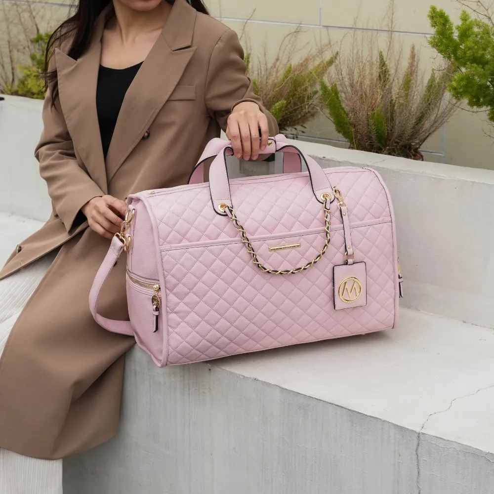 Lexie Vegan Leather Womens Duffle
